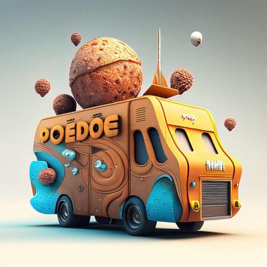 3D model Space Food Truck game (STL)